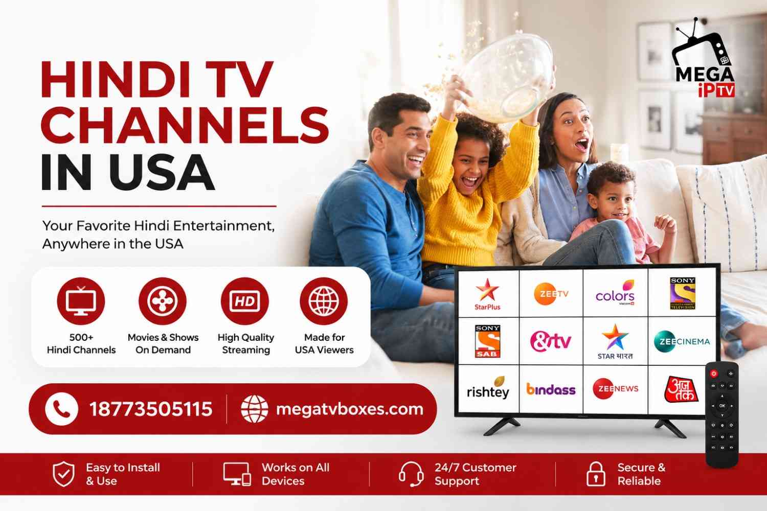 Hindi TV Channels in USA