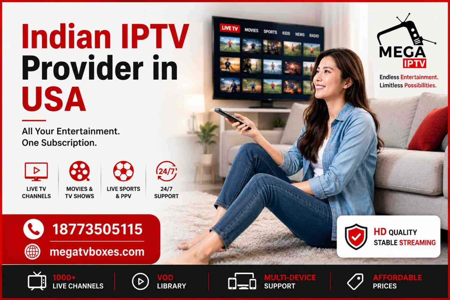 Indian IPTV Provider in USA
